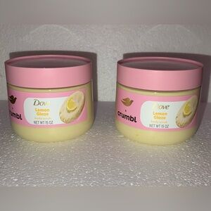 2 Lemon Glaze body scrub Dove Crumbl 15 Oz